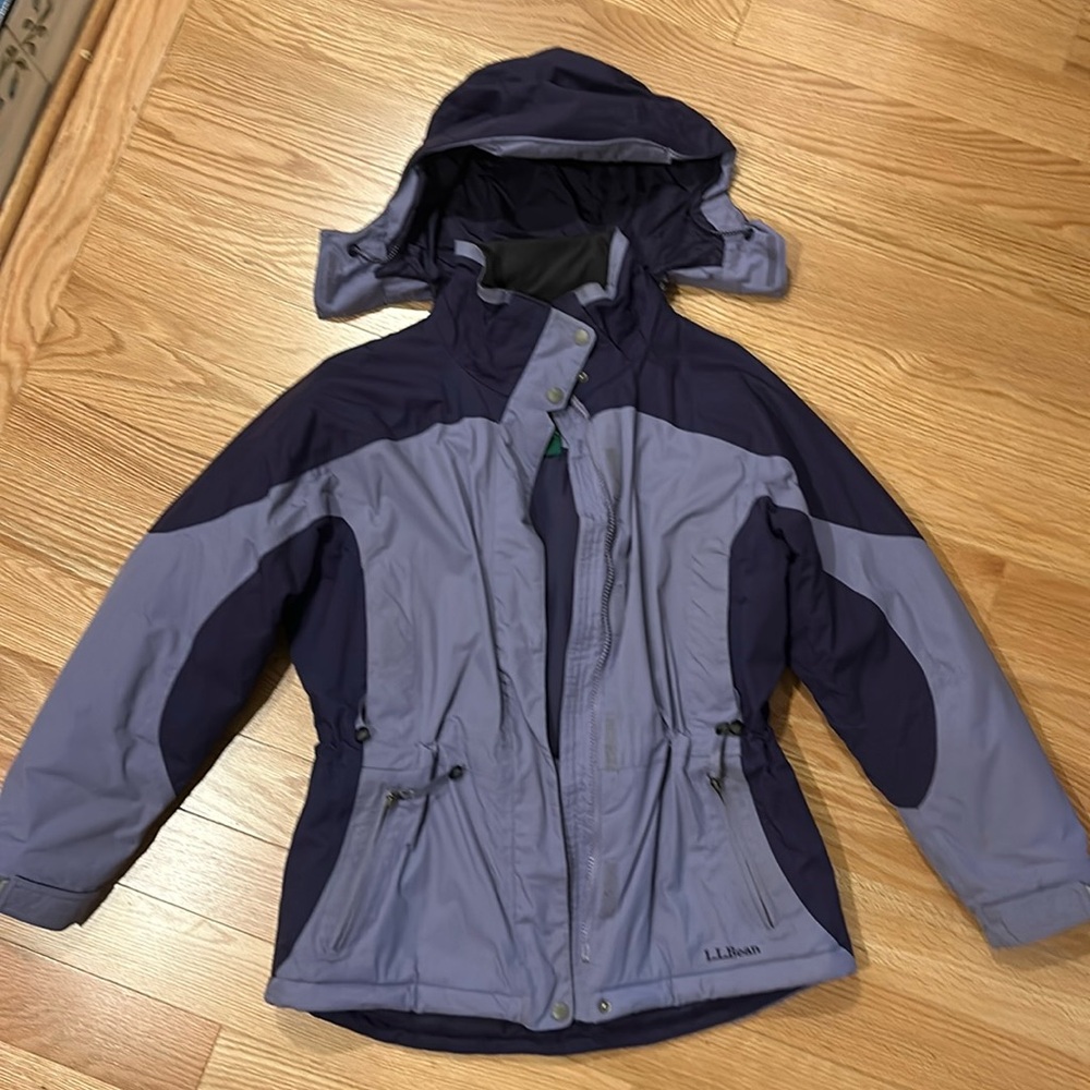 LL bean ski Parka jacket lavender color